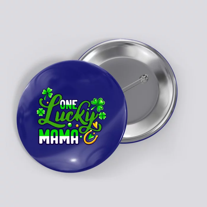 St Patrick's Day Green Shamrock Mother Mom Lucky Mama Cute Gift Button