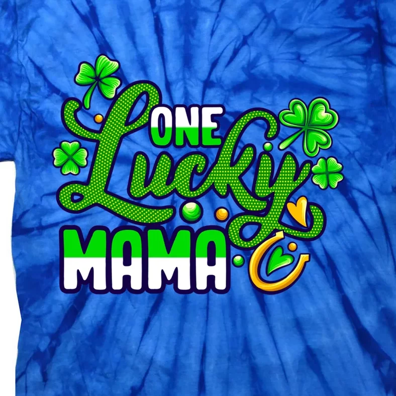 St Patrick's Day Green Shamrock Mother Mom Lucky Mama Cute Gift Tie-Dye T-Shirt