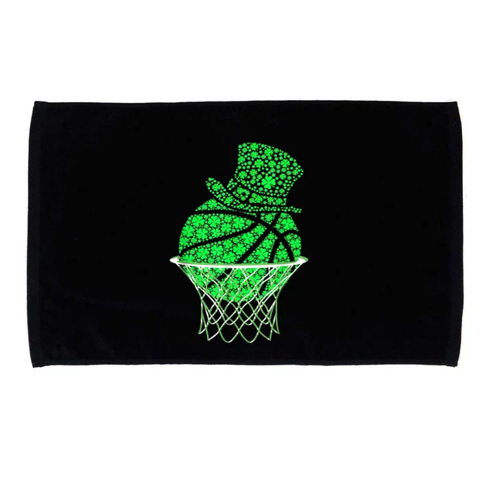 St Patricks Day Shamrock Basketball Irish Microfiber Hand Towel