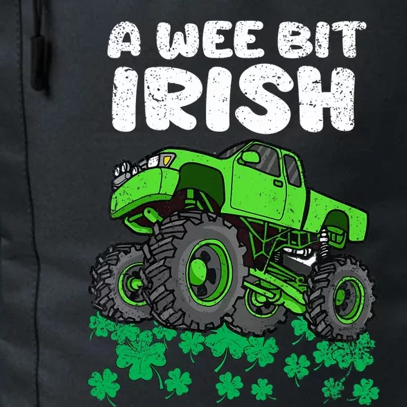 St Patricks Day Boy A Wee Bit Irish Monster Truck Daily Commute Backpack