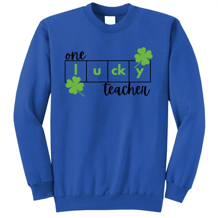 St Patrick's Day Lucky Reading Teacher Cute Gift Tall Sweatshirt