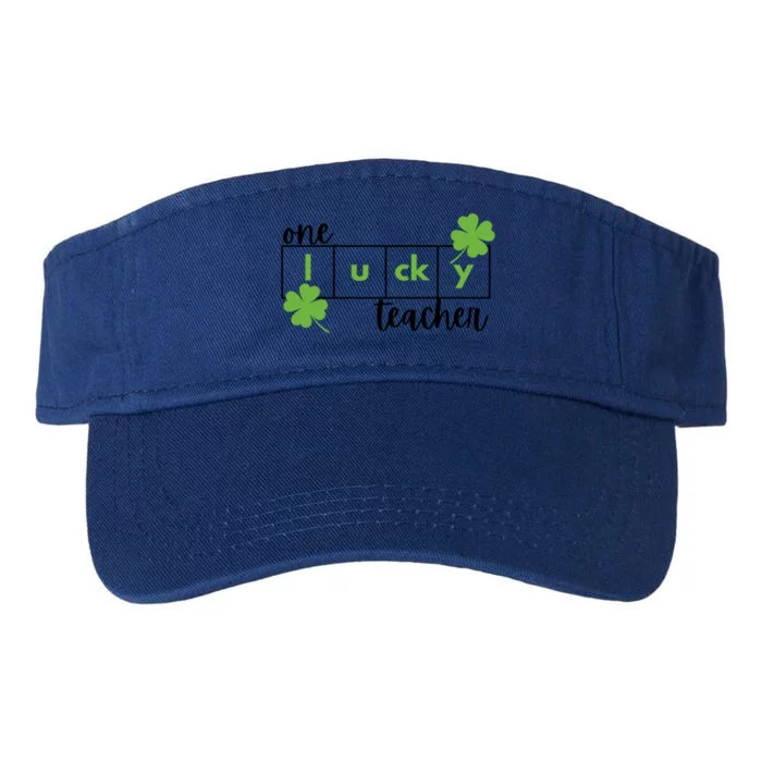 St Patrick's Day Lucky Reading Teacher Cute Gift Valucap Bio-Washed Visor