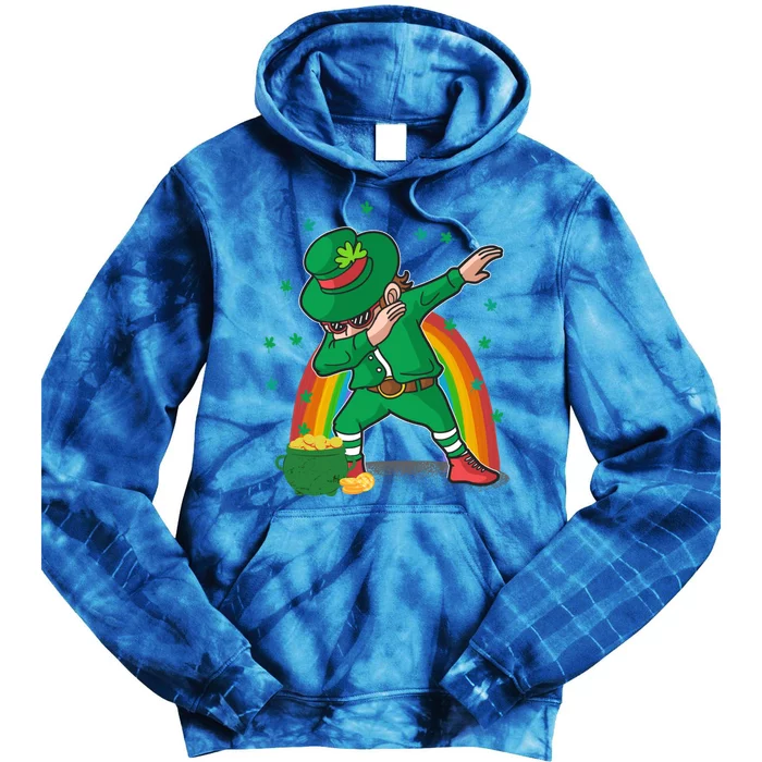 St Patricks Day Dabbing Leprechauns Funny Dab Dance Great Gift Tie Dye Hoodie