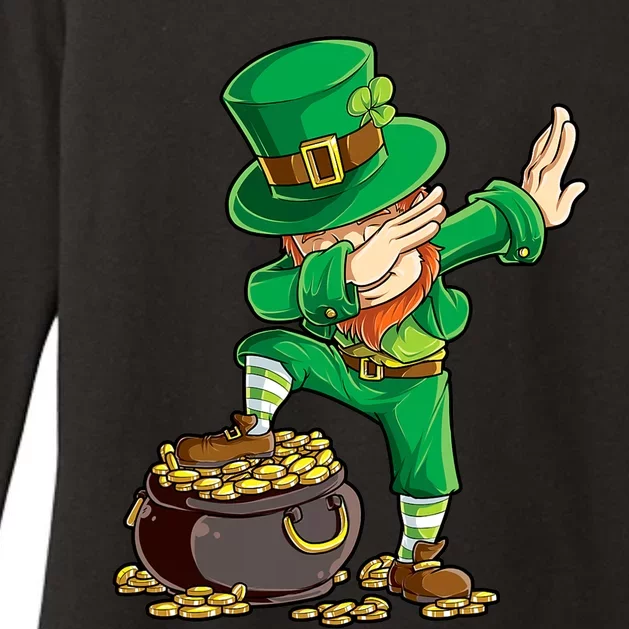 St Patricks Day Dabbing Leprechaun Boys Kids Men Dab Youth Womens CVC Long Sleeve Shirt