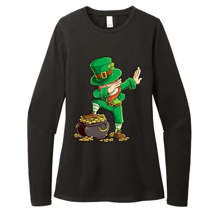 St Patricks Day Dabbing Leprechaun Boys Kids Men Dab Youth Womens CVC Long Sleeve Shirt