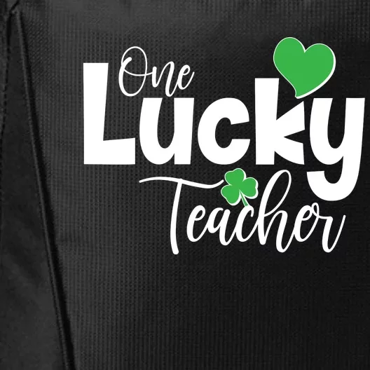 St Patricks Day One Lucky Teacher City Backpack