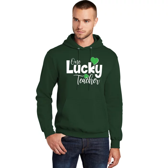 St Patricks Day One Lucky Teacher Hoodie