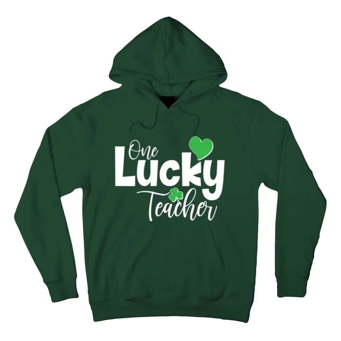 St Patricks Day One Lucky Teacher Hoodie