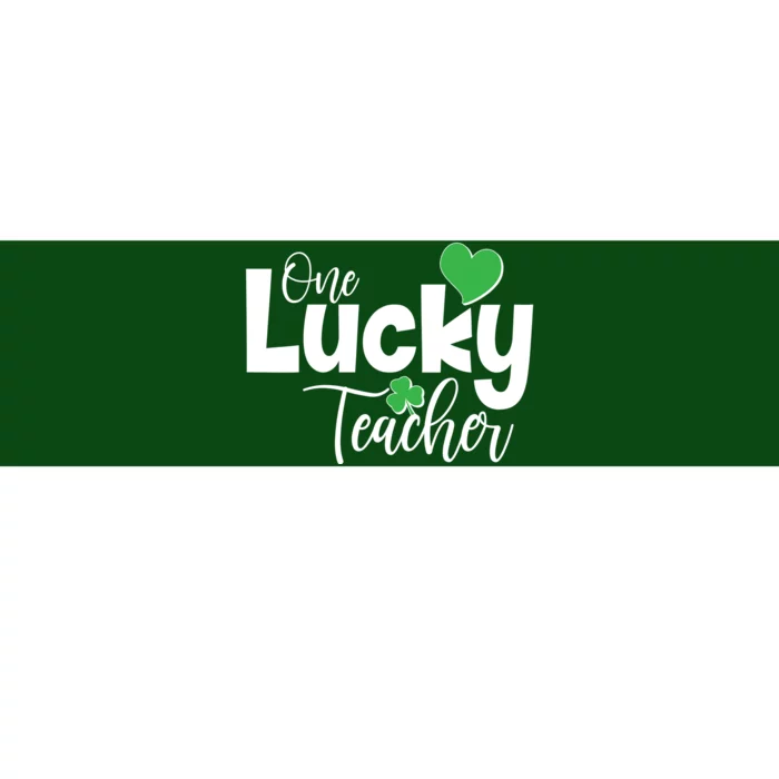 St Patricks Day One Lucky Teacher Bumper Sticker