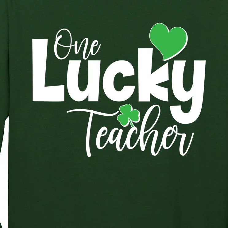 St Patricks Day One Lucky Teacher Tall Long Sleeve T-Shirt