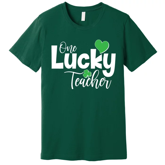 St Patricks Day One Lucky Teacher Premium T-Shirt