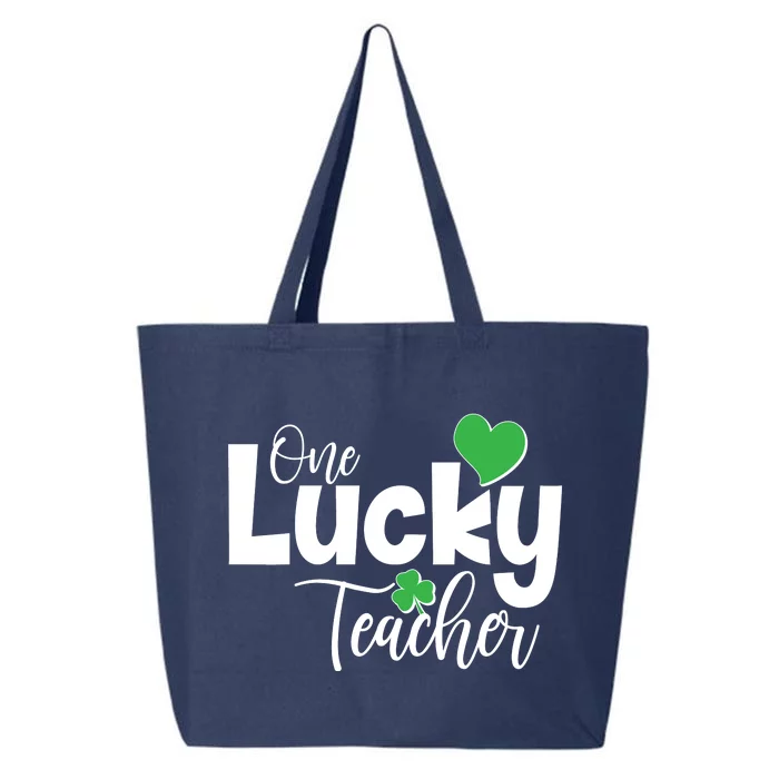 St Patricks Day One Lucky Teacher 25L Jumbo Tote