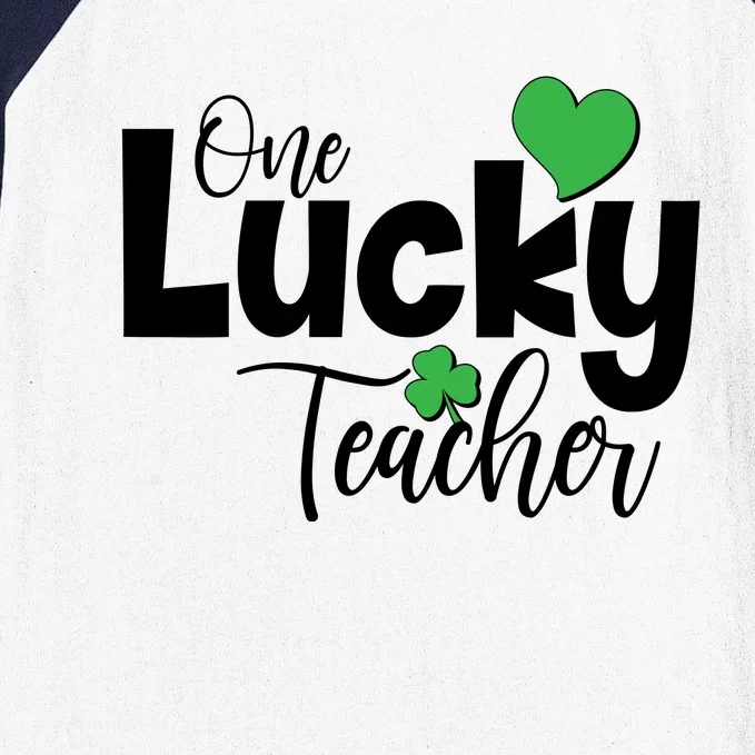 St Patricks Day One Lucky Teacher Baseball Sleeve Shirt