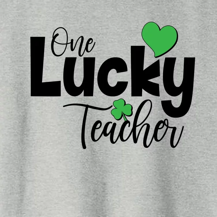 St Patricks Day One Lucky Teacher Women's Crop Top Tee