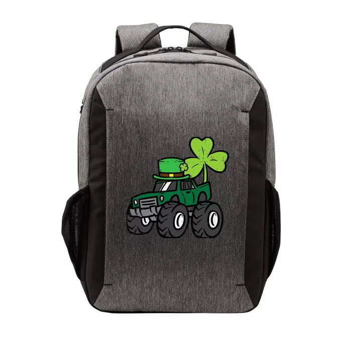 St Patrick Day Monster Truck Saint Pattys Irish Boy Vector Backpack