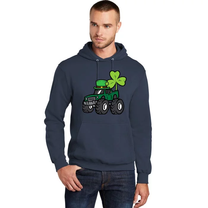 St Patrick Day Monster Truck Saint Pattys Irish Boy Tall Hoodie