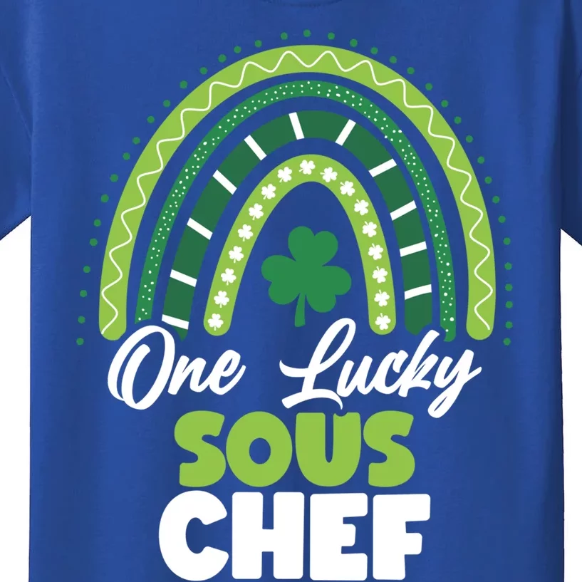 St Patricks Day One Lucky Sous Chef Funny Gift Kids T-Shirt