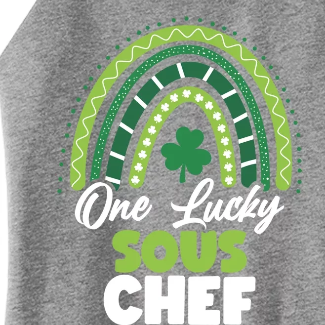 St Patricks Day One Lucky Sous Chef Funny Gift Women’s Perfect Tri Rocker Tank