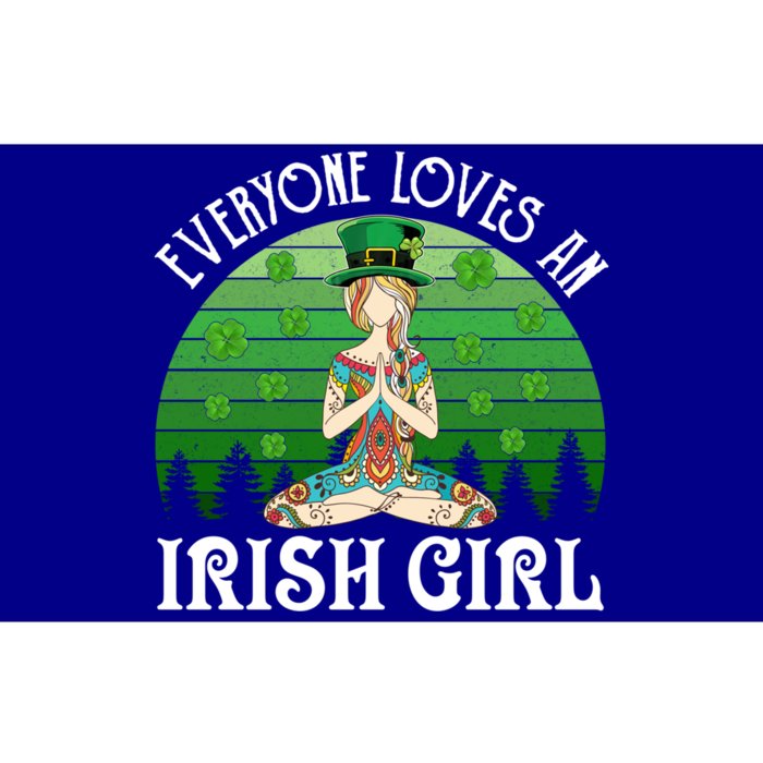 St Patricks Day Everyone Loves An Irish Yoga Gift Bumper Sticker