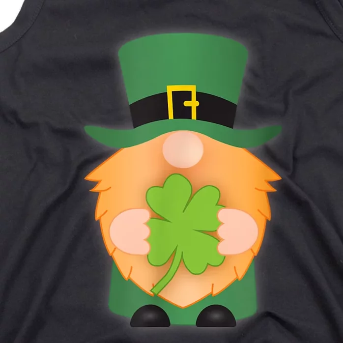 St. Patrick's Day Leprechaun Gnome Four Leaf Clover Tank Top