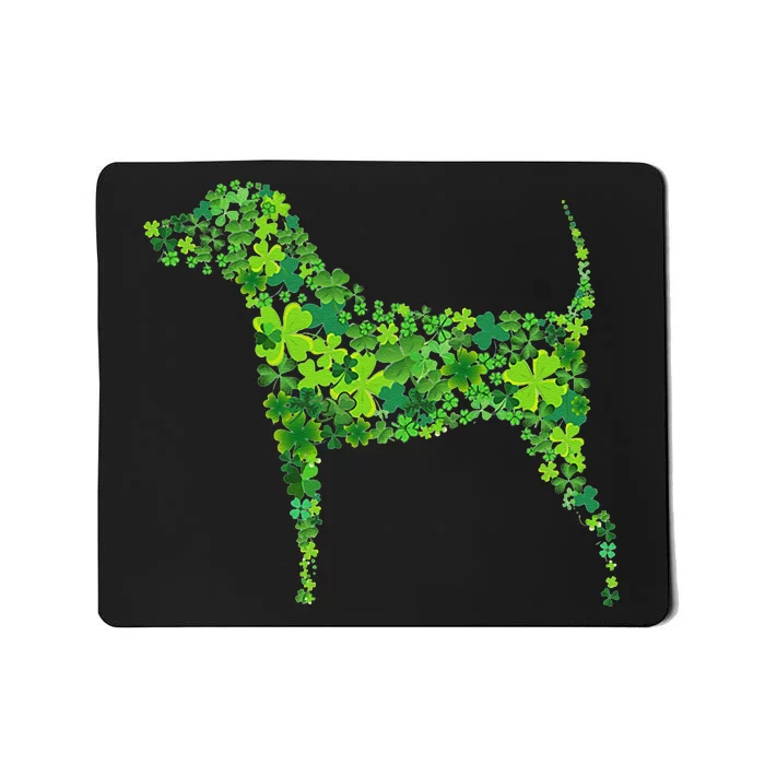 Saint Patrick's Day Shamrock Dog Design Mousepad