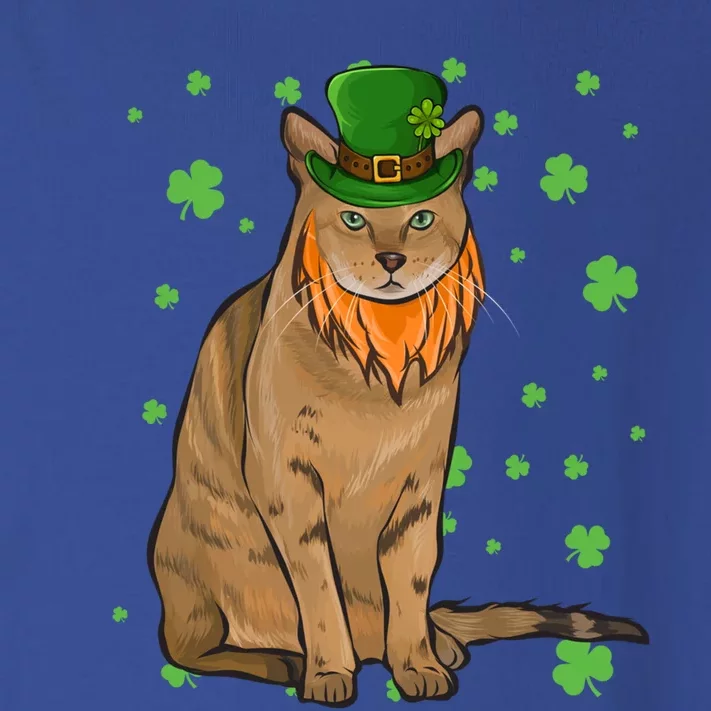 St Patricks Day Chausie Cat Shamrock Gift Toddler Long Sleeve Shirt