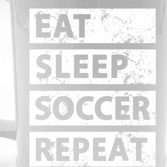 Soccer Player Eat Sleep Soccer Front & Back Beer Stein