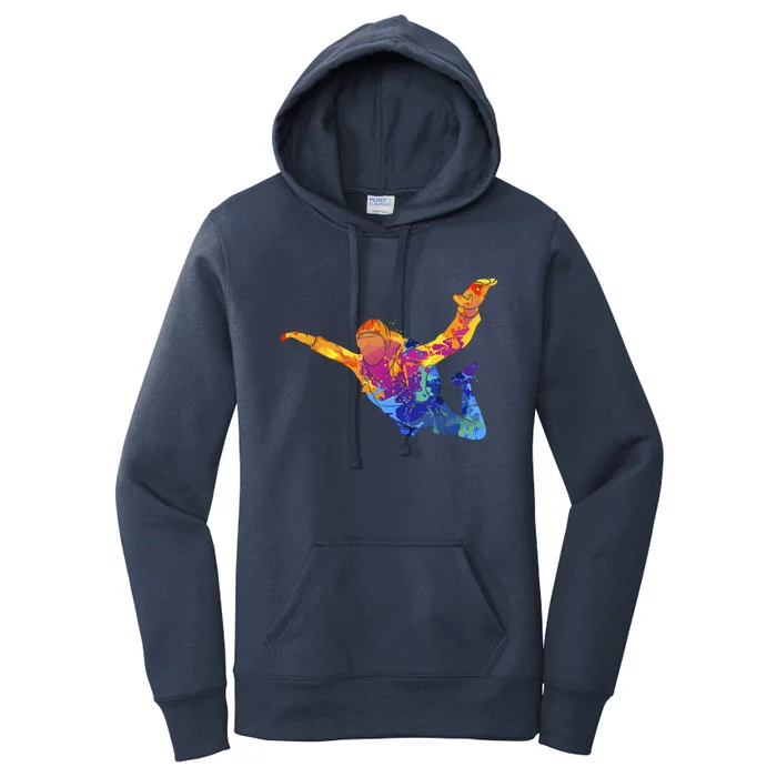 Skydiving Parachutust Extreme Sport Women's Pullover Hoodie