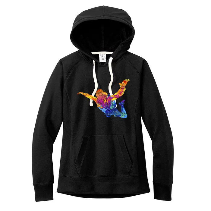 Skydiving Parachutust Extreme Sport Women's Fleece Hoodie