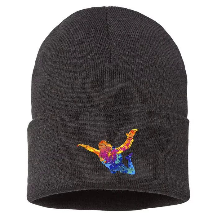 Skydiving Parachutust Extreme Sport Sustainable Knit Beanie