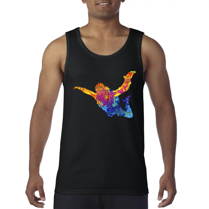 Skydiving Parachutust Extreme Sport Tank Top