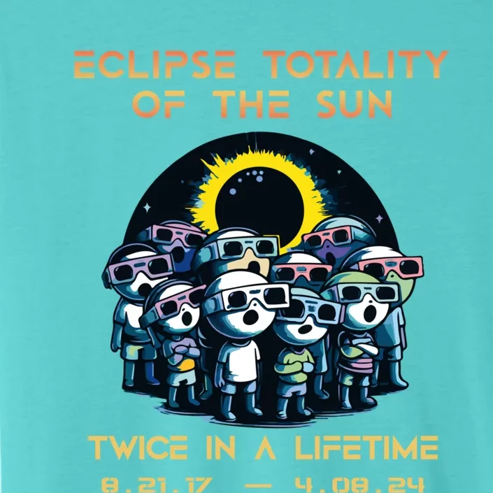 Stick People Eclipse Totality Of The Sun Twice In A Lifetime ChromaSoft Performance T-Shirt