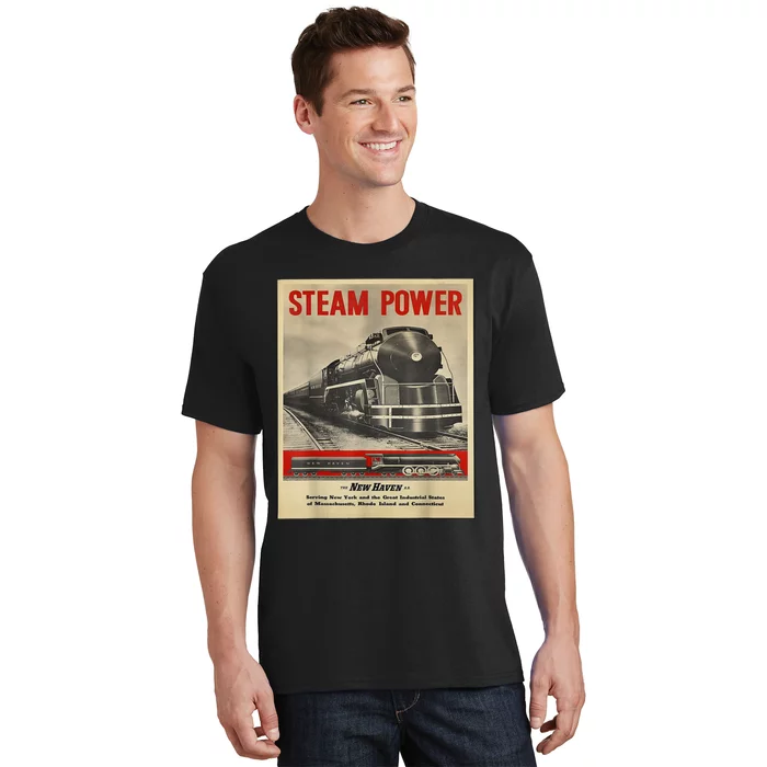 Steam Power Engine Train T-Shirt