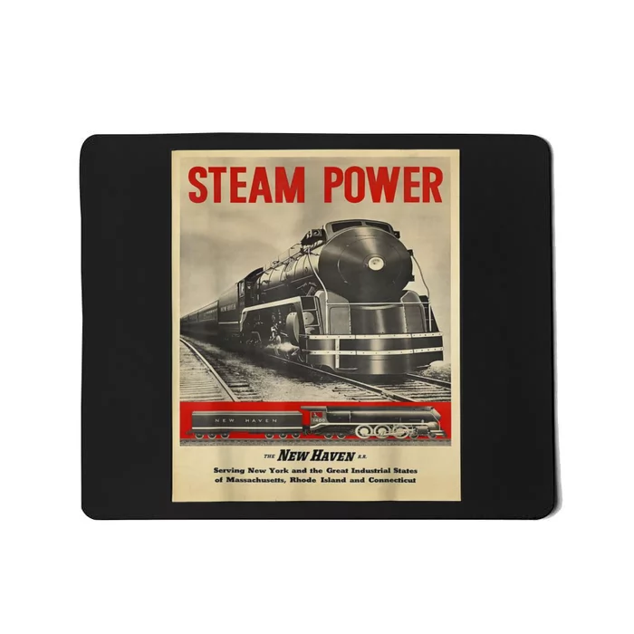 Steam Power Engine Train Mousepad