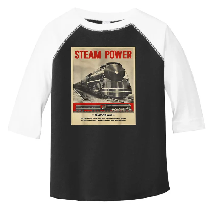 Steam Power Engine Train Toddler Fine Jersey T-Shirt