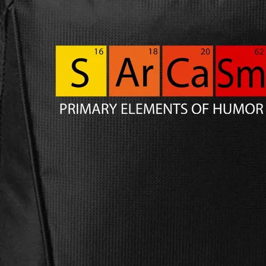 Sarcasm Primary Elements Of Humor City Backpack