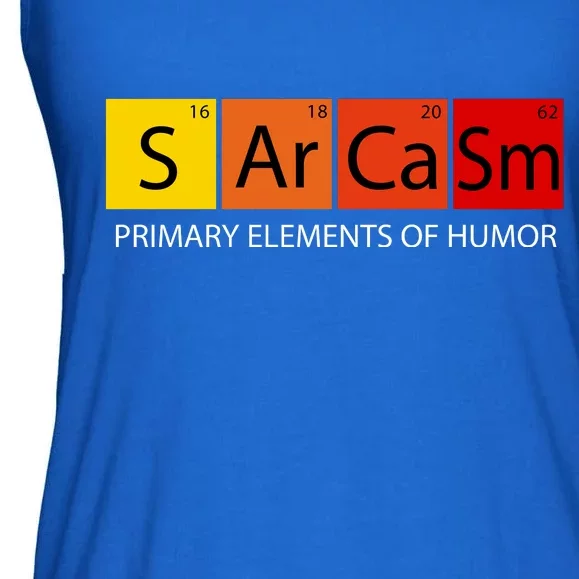 Sarcasm Primary Elements Of Humor Ladies Essential Flowy Tank