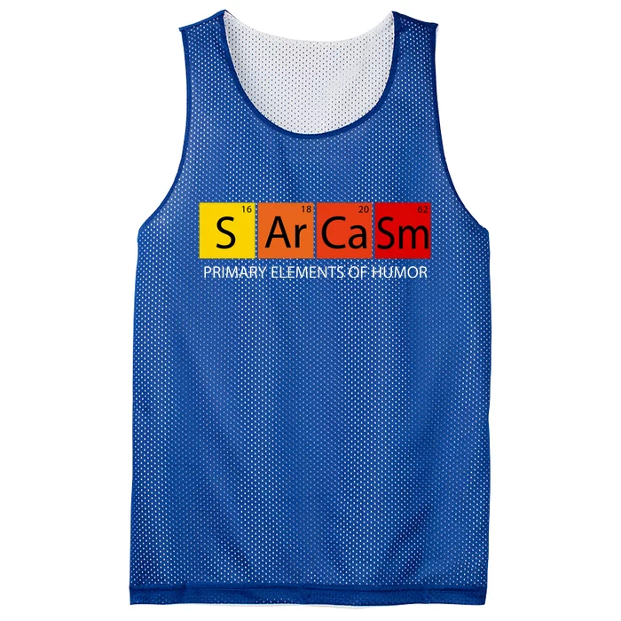 Sarcasm Primary Elements Of Humor Mesh Reversible Basketball Jersey Tank