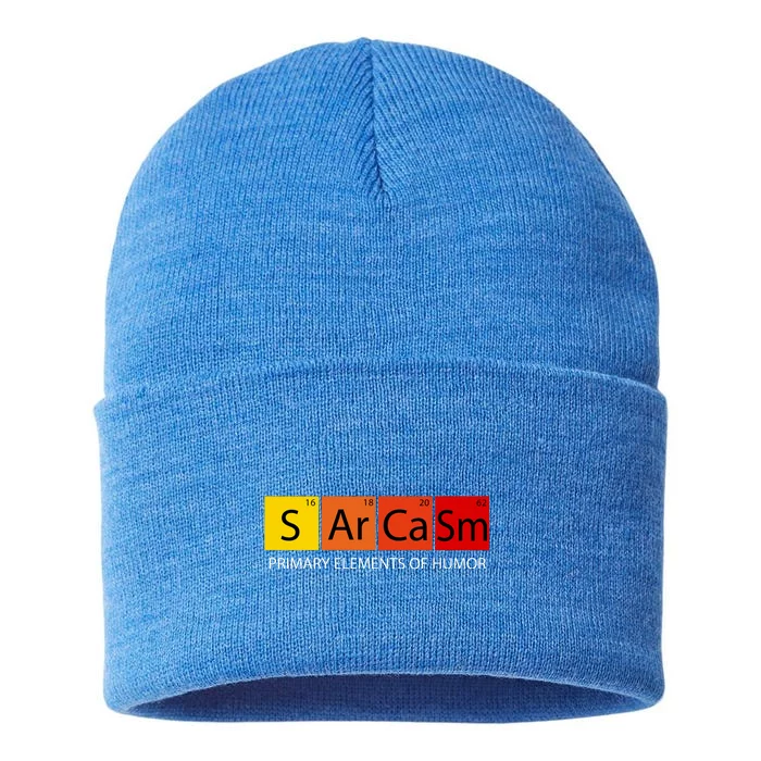 Sarcasm Primary Elements Of Humor Sustainable Knit Beanie