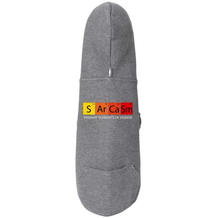 Sarcasm Primary Elements Of Humor Doggie 3-End Fleece Hoodie