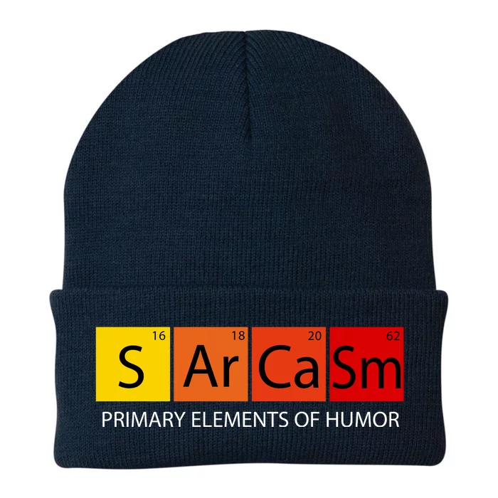 Sarcasm Primary Elements Of Humor Knit Cap Winter Beanie