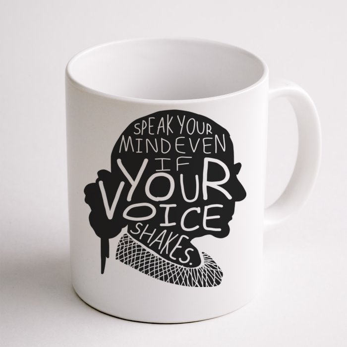 Speak Your Mind Even If Your Voice Shakes Front & Back Coffee Mug