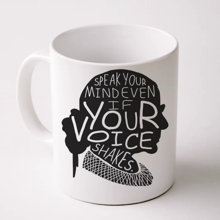 Speak Your Mind Even If Your Voice Shakes Front & Back Coffee Mug