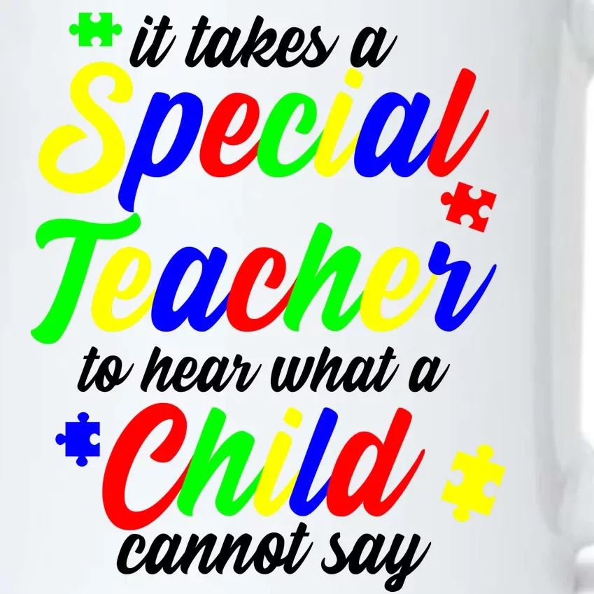 Special Autism Teacher Black Color Changing Mug