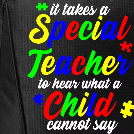 Special Autism Teacher City Backpack