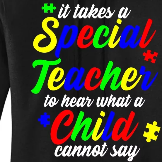 Special Autism Teacher Women's Pullover Hoodie