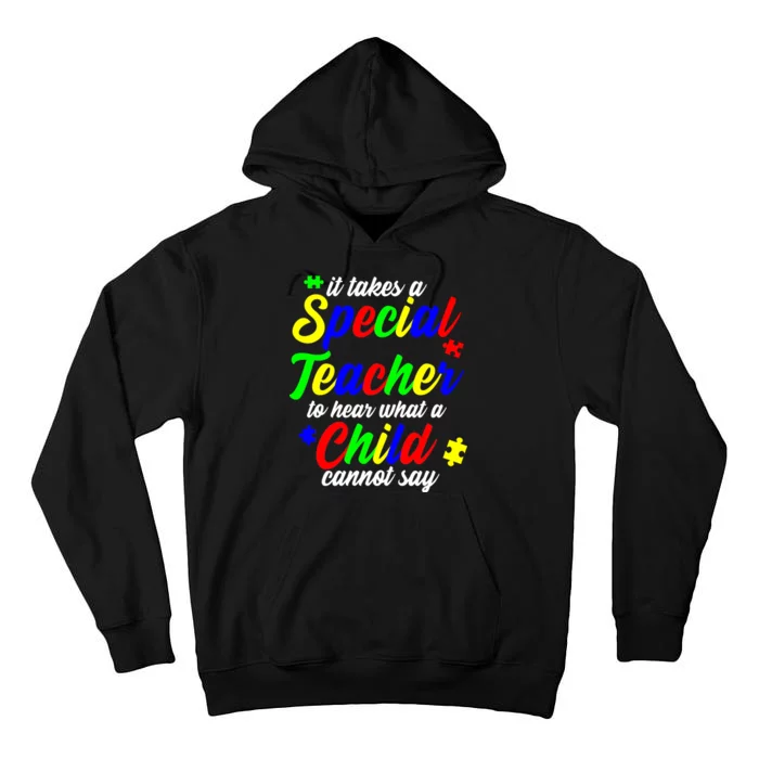 Special Autism Teacher Tall Hoodie