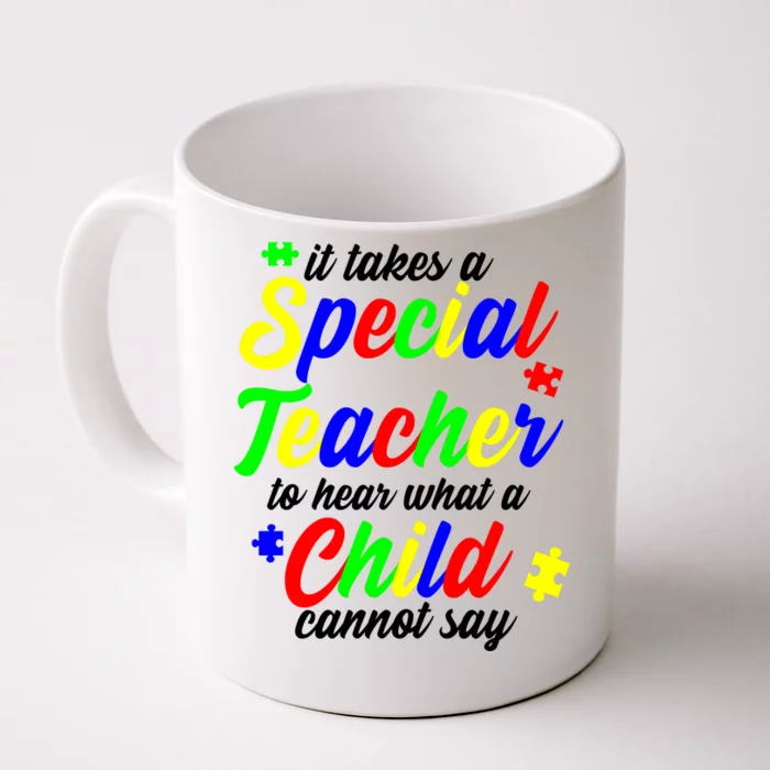 Special Autism Teacher Front & Back Coffee Mug