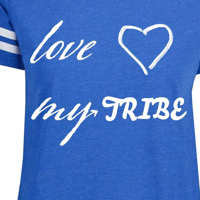 Special Needs Awareness Support Love My Tribe Enza Ladies Jersey Football T-Shirt