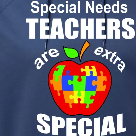 Special Needs Teachers Are Extra Special Performance Fleece Hoodie